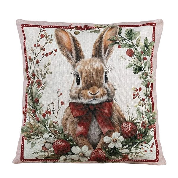 Almofada De Páscoa Coelho Morango 499154 40x40cm