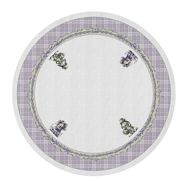 Toalha De Mesa De Pascoa Redonda Poesia 180cm 198052