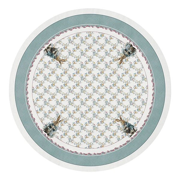 Toalha De Mesa De Pascoa Redonda Reencontros 180cm 198051