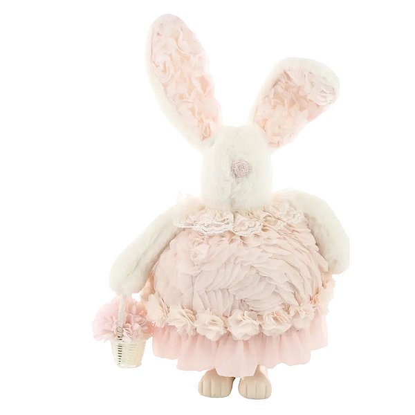 Pelucia De Páscoa Coelho Suspiro C/ Cesta 39cm 1094285