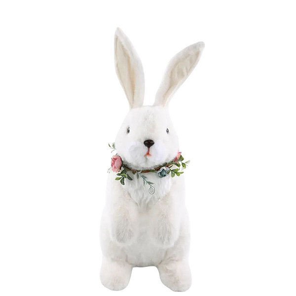 Coelho De Pascoa Doce Vício Branco 28cm 1Unid 1070606