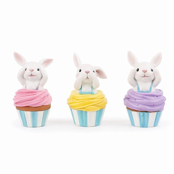 Coelho de Pascoa Pastries C/Cupcake 3 peneiras 1065111 1Unid