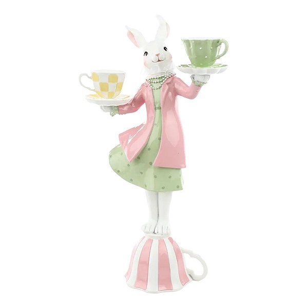 Porta Velas De Pascoa Tea Party Mss.Rabbit  41cm 1067852