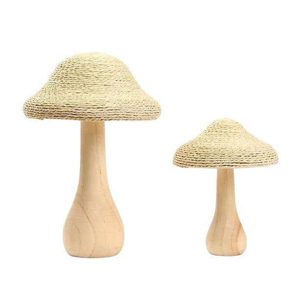 Cogumelo Decorativo Rustic Bege 1067531 2Un