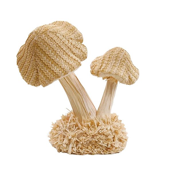 Cogumelo Decorativo Rustic Marrom 20cm 1067077 1Un