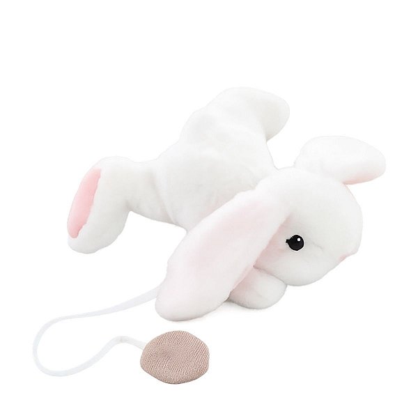 Pelucia De Páscoa Coelho Plush Pelúcia Magnetico De Ombro Branco 6cm 1095515