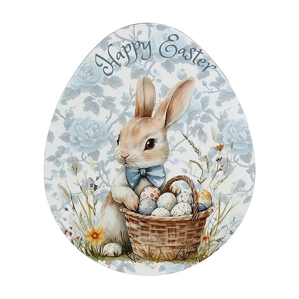 Prato De Pascoa Sousplat  Coelho Oval C/1Und 35x29cm 1094249