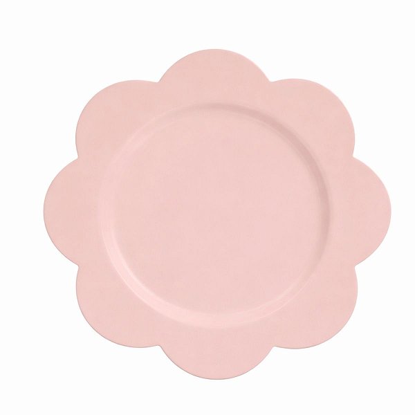 Prato De Pascoa Sousplat Rosa Borda Floral C/1Und 33cm 1038115