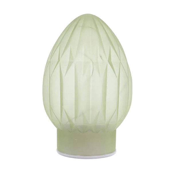 Ovo De Pascoa Luminaria C/Led e Movimento Em Vidro Verde 3 Pilhas AA  20cm 1070988