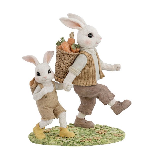 Coelho De Pascoa La Belle Passeio No Parque 14,5x12x6cm 1098969