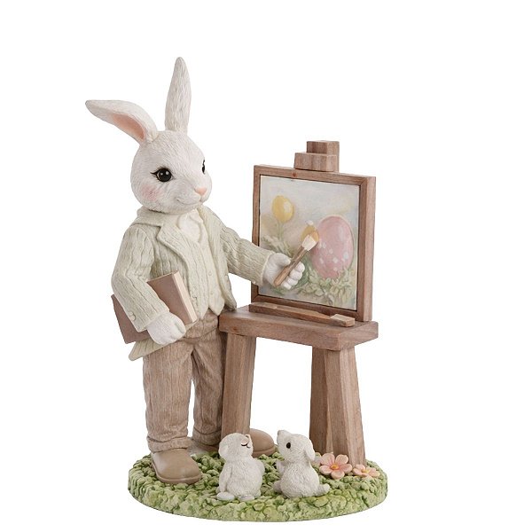 Coelho De Pascoa La Belle Quadro De Pintura 16x9x7cm 1098971