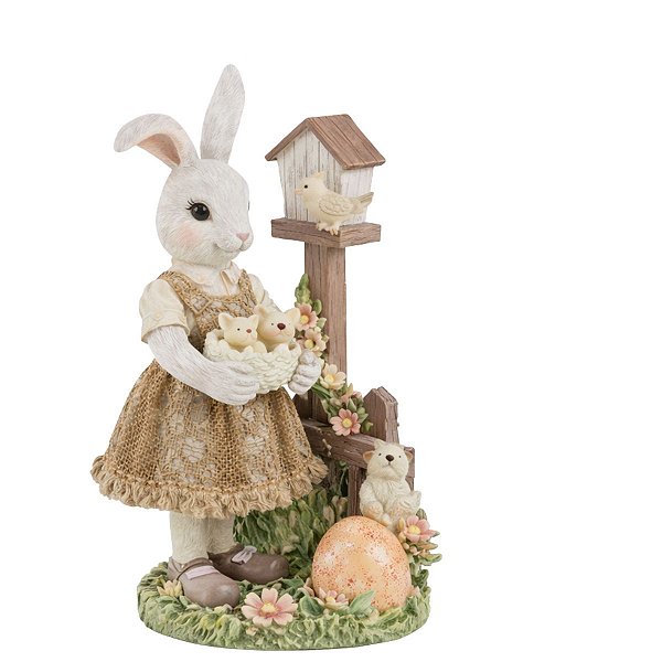 Coelho De Pascoa  La Belle Casinha De Pássaros 15x8cm  1098973