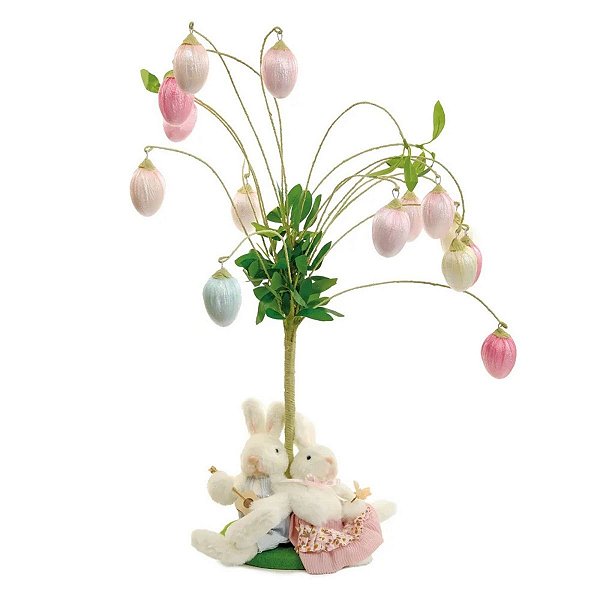 Arvore De Pascoa De Mesa Charlotte Ovos e Coelho  63cm 1067030