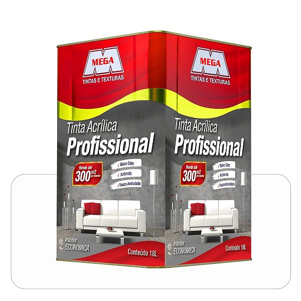 Tinta Mega Profissional Branca 18L Fosco Econômica