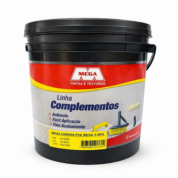 Massa Corrida 5,6kg Mega