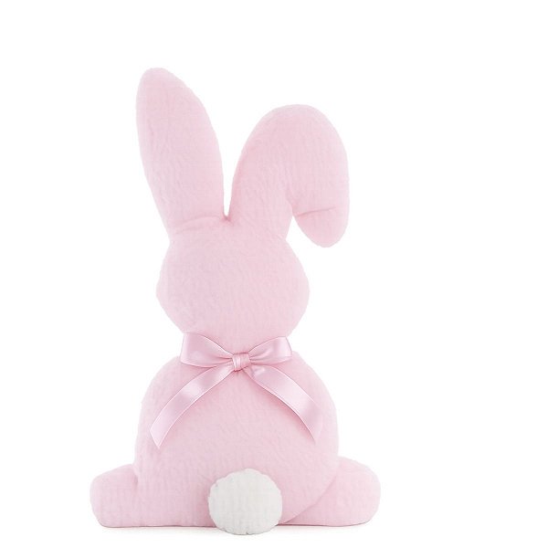 Coelho de Pascoa Silhuetas De Laço De Costas Rosa 34x25x8cm C/1Unid 1099340