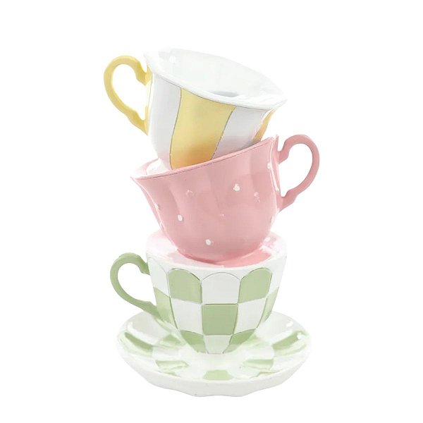 Porta Velas De Pascoa Tea Party Bule 16cm 1067846