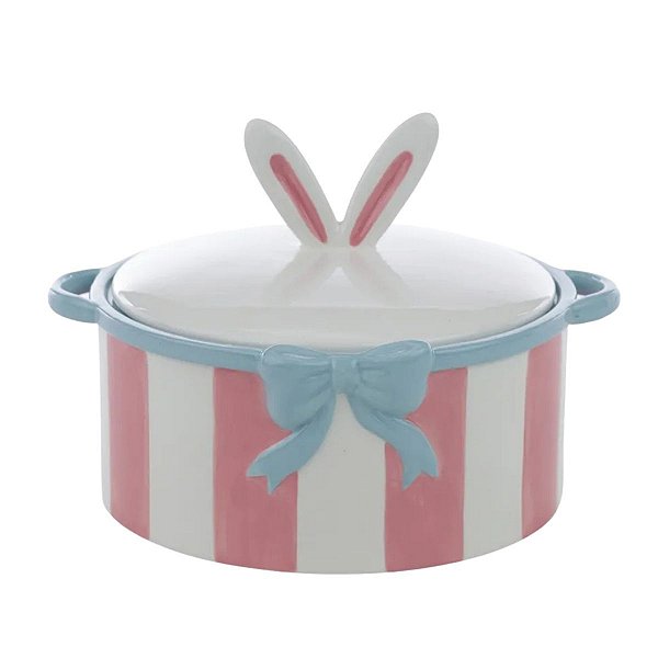 Cacarola Decorativa De Pascoa Striped Easter 16x23cm 1067885