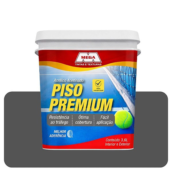 Tinta Piso Chumbo 3,6L Mega