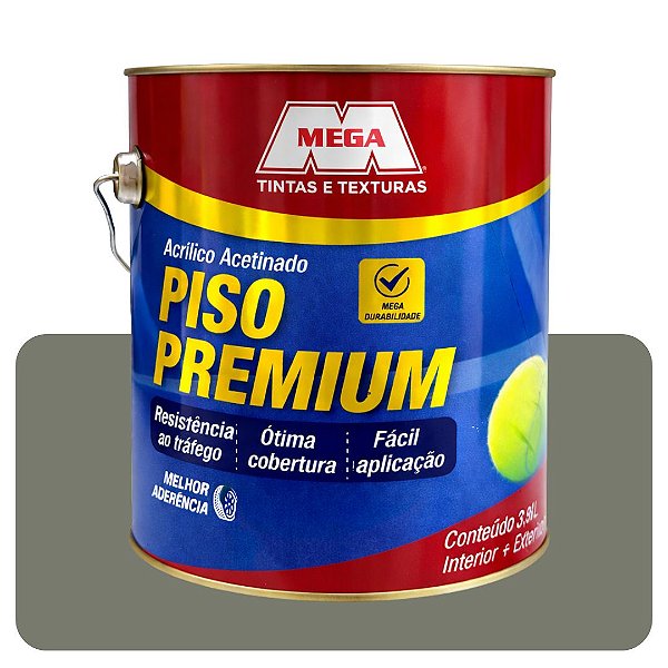 Tinta Piso Chumbo Acetinado 3,6L Mega