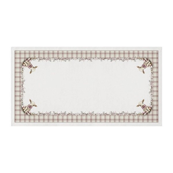 Toalha De Mesa De Pascoa 270x140cm Encanto Açucarado Ovelha