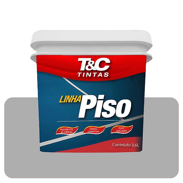 Tinta Piso Cinza Médio T&C 3,6L Mega