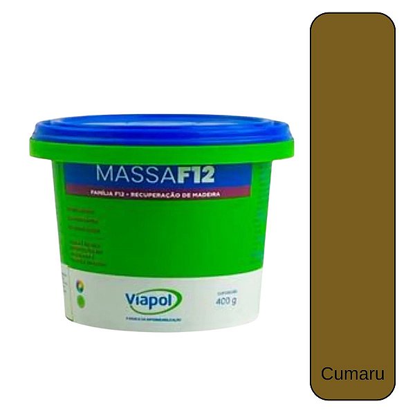 Massa Para Madeira Cumaru 400g Viapol F12