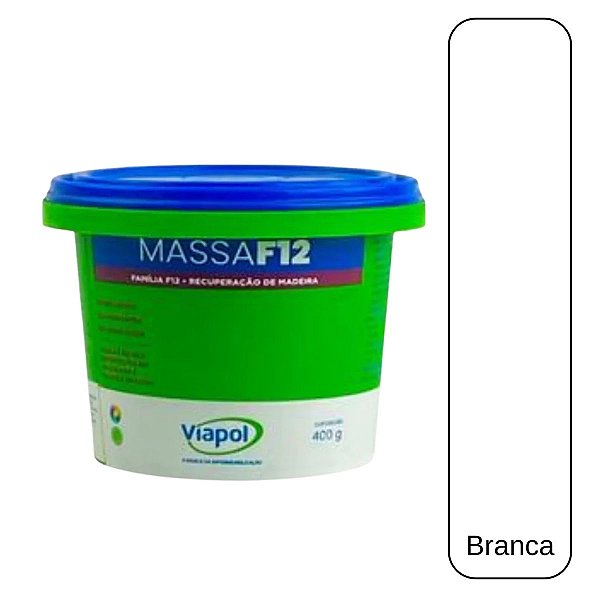Massa Para Madeira Branca 400g Viapol F12