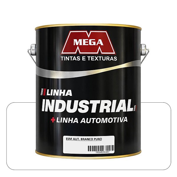 Mega Esmalte Automotivo  Branco 3,6L Sintético Solvente