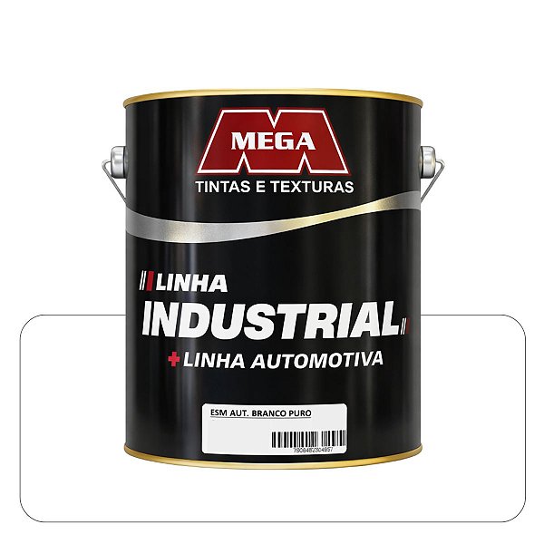 Mega Esmalte Automotivo  Branco 0,900ml Sintético Solvente