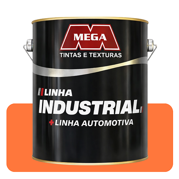 Mega Esmalte Automotivo  Laranja 3,6L Sintético Solvente
