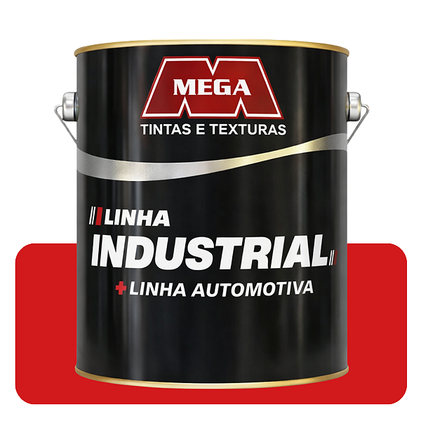 Mega Esmalte Automotivo  Vermelho 3,6L Sintético Solvente