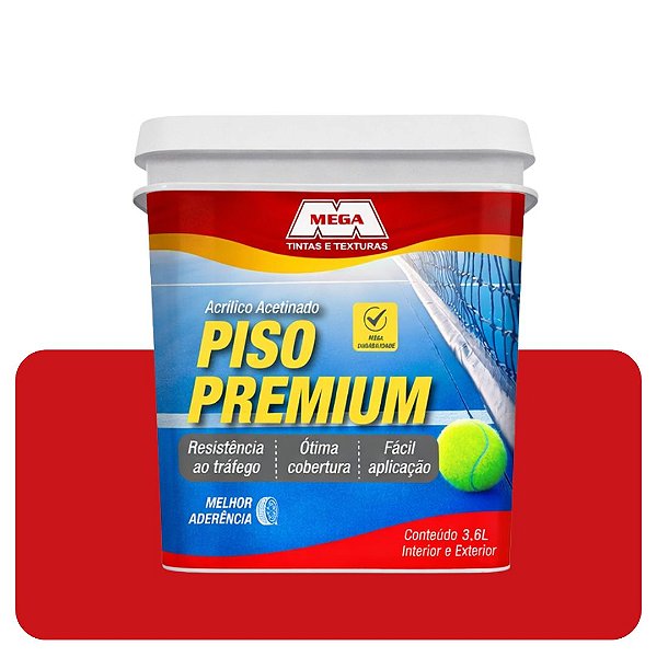 Tinta Piso Vermelho 3,6L Mega