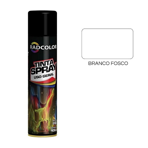 Spray Uso Geral Branco Fosco 400ml RadColor
