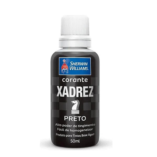 Corante Líquido Preto Bisnaga 50ml Xadrez