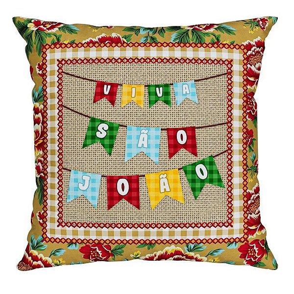Capa De Almofada Festa Junina 312 43x43cm Belchior