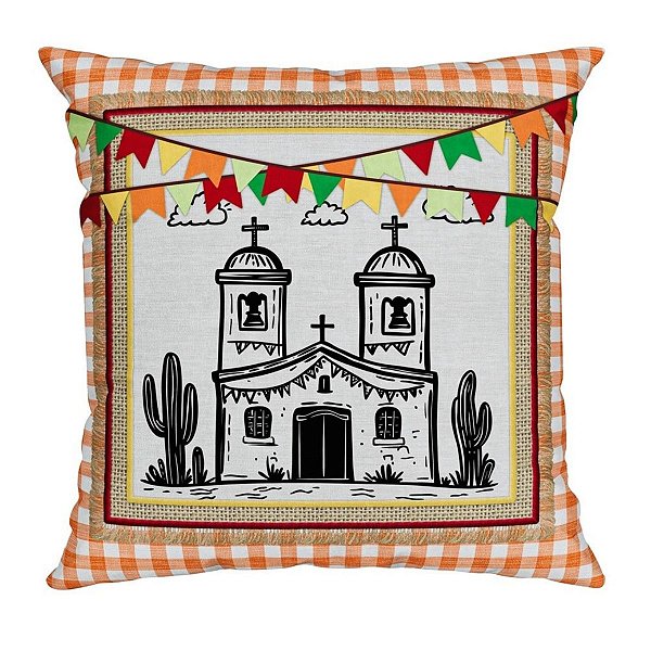 Capa De Almofada Festa Junina 309 43x43cm Belchior