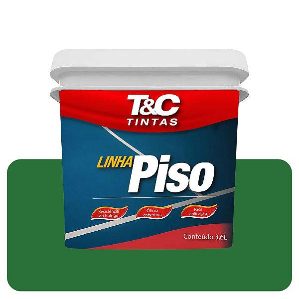 Tinta Piso Verde T&C 3,6L Mega