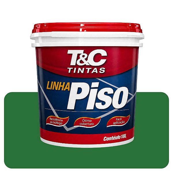 Tinta Piso Verde T&C Balde 18L Mega