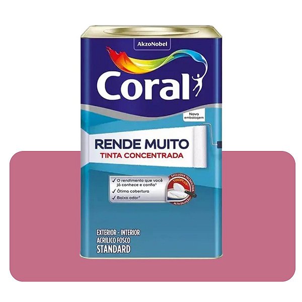 Rende Muito Rosa Acai 16L Tinta ACR Standard Coral