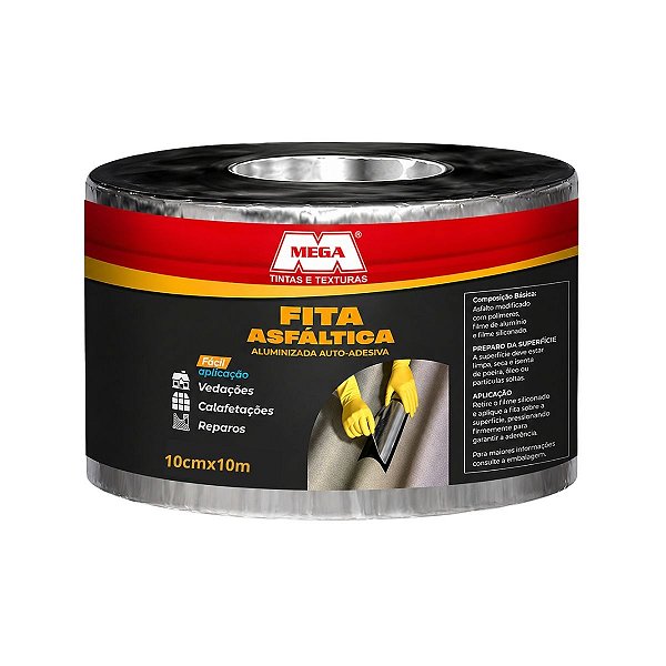 Manta Asfáltica Aluminizada 10x10M Mega