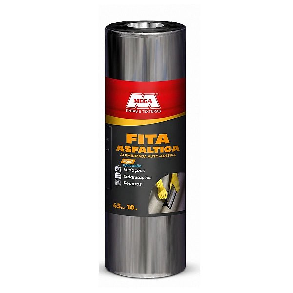 Manta Asfáltica Aluminizada 45x10M Mega