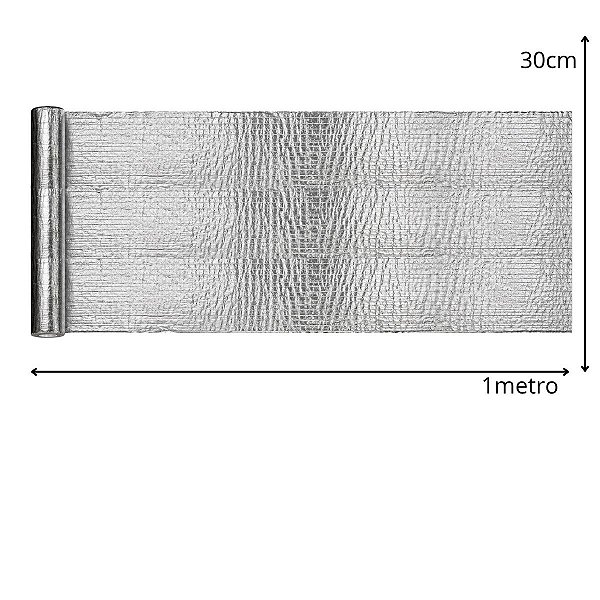 Manta Asfáltica Aluminizada 30cm x 1Metro