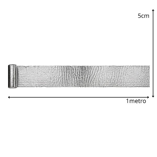 Manta Asfáltica Aluminizada 5cm x 1Metro