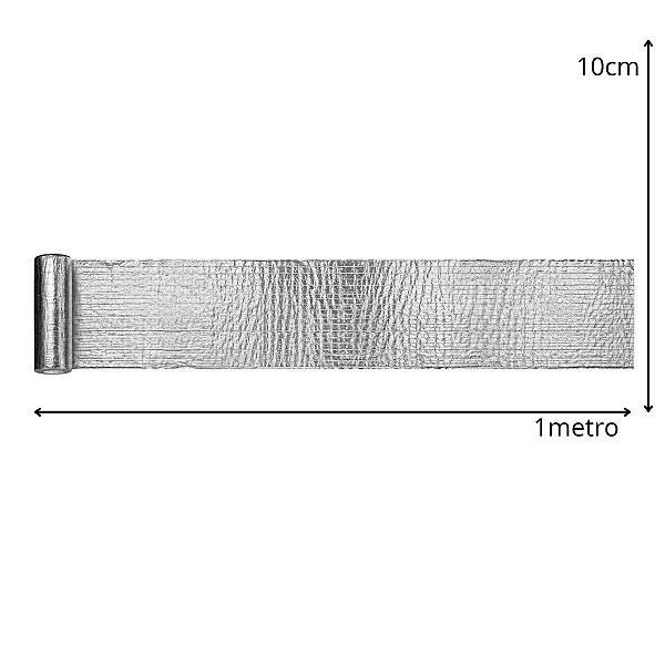 Manta Asfáltica Aluminizada 10cmx 1Metro