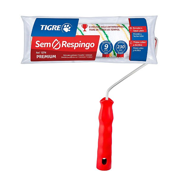 Rolo 23cm Antirespingo 1374 Tigre