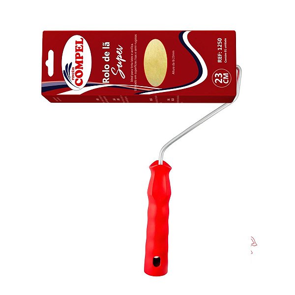 Rolo 23cm Lã De Carneiro C/Garfo 0.1250 Compel