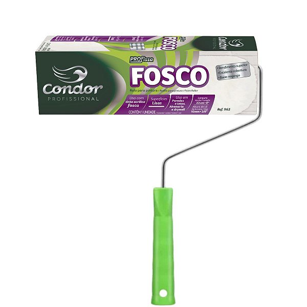 Rolo 23cm Lã Profissa Fosco C/Garfo 962 Condor