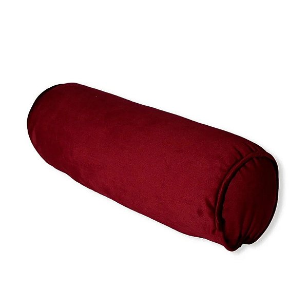 Almofada Rolinho Bordô C/ Cordone  472329 43x15cm