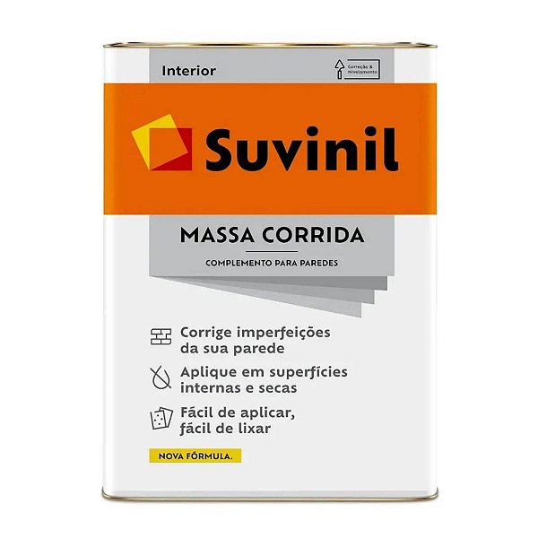 Massa Corrida 25kg Branco Suvinil
